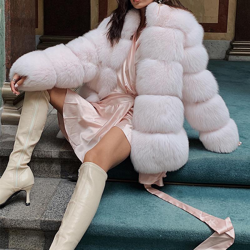 

natural women ladies real fur coat long, As picture