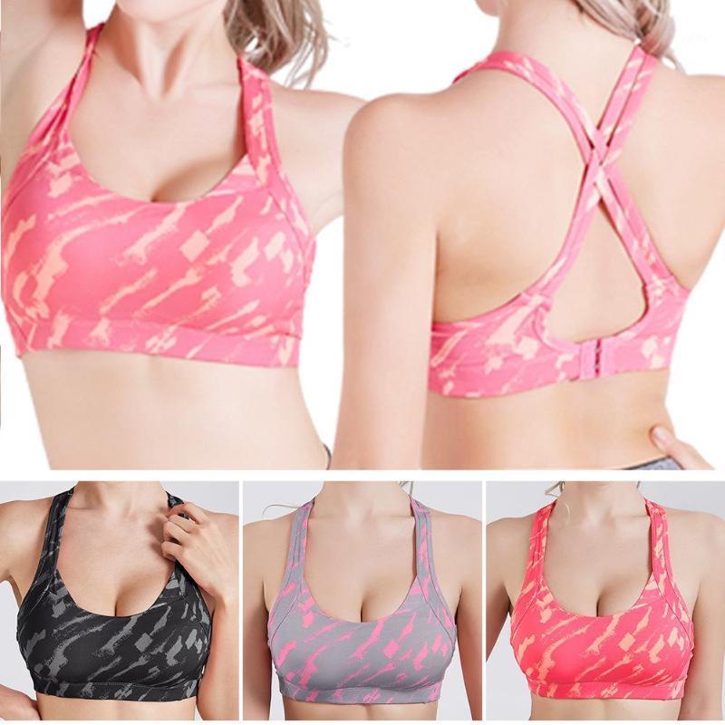 

Cross Strap Back Women Sports Bra Professional Quick Dry Padded Shockproof Gym Fitness Running Yoga Sport Brassiere Tops1, Black