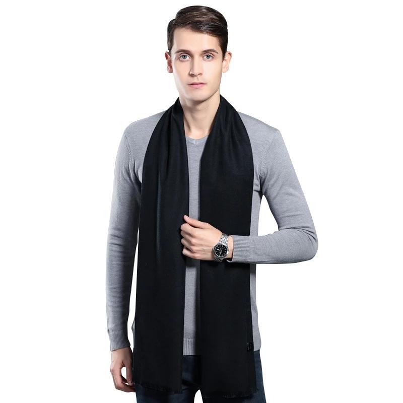 

Scarves Casual Design Tassel Winter Men's Cashmere Scarf High Quality Warm Neckerchief Cashmere-like Men Streetwear