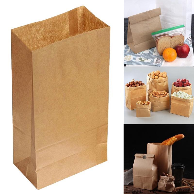 

10pcs Brown Kraft Paper Gift Bags Wedding Candy Packaging Recyclable Jewelry Bread Shopping Party Bags For Boutique1