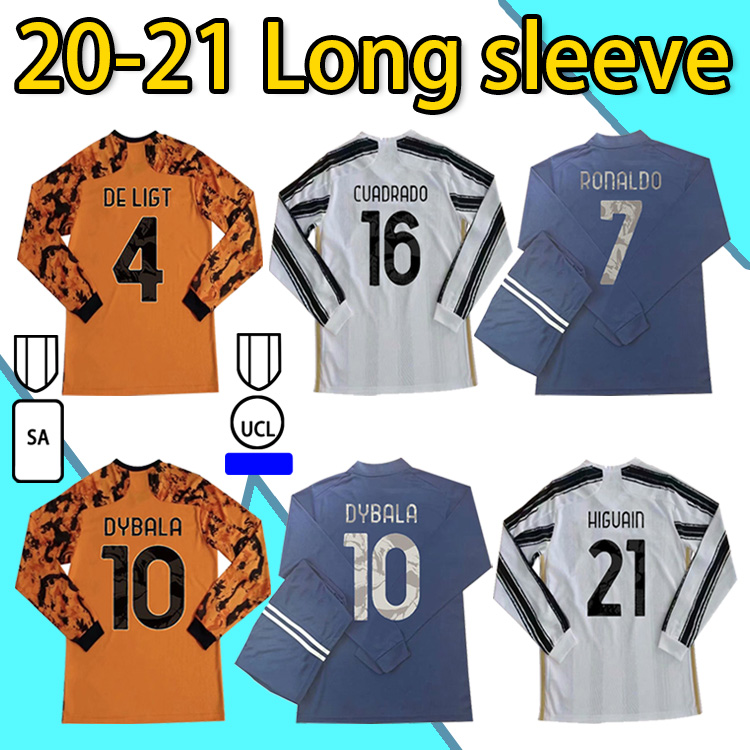 

2021 2020 Soccer Jersey RONALDO DYBALA MORATA DE LIGT KULUSEVSKI ARTHUR McKENNIE 20 21 Long sleeve High-quality Football Shirt, Home (no pants)