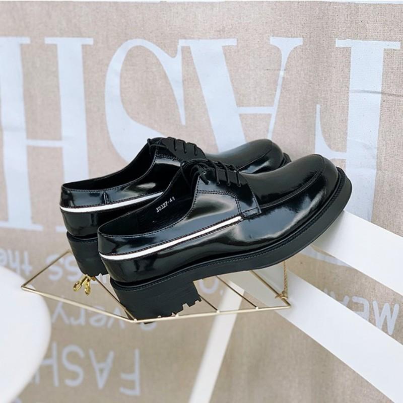 

2020 Brand Genuine Leather Shoes Men Cowhide Height Increasing White Striped Derby Male Shoes Office Wedding Black Dress Zapatos