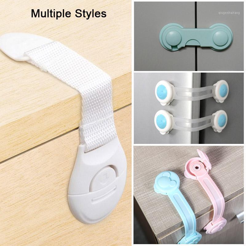 

50 Pieces Baby Safety Cabinet Lock Child Safety Plastic Lock Baby Protection Drawer Door Cabinet Toilet Child Dropshipping1