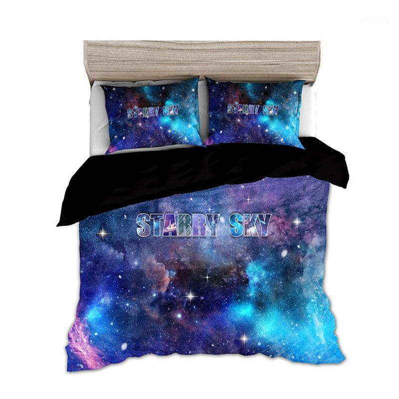 

Dream NS Winter Solstice Textile Household Bedding Space Theme Galaxy Style 4 Piece Set Soft Quilt Pillowcase Flat Bed Large1