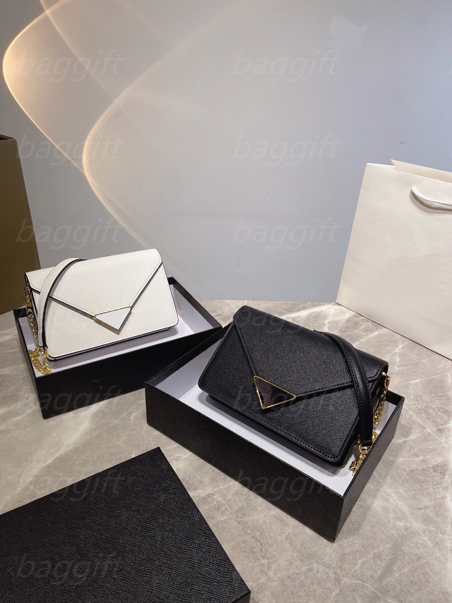 

Saffiano Gold Chain Calf leather Crossbody Shoulder bag Envelope bags Letter Handbag Lady Mini Purse Designer Wallet Women Tote, For balance fees;no bag