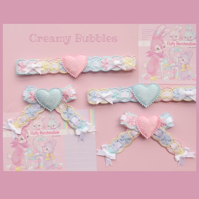 

Chokers Original Handmade Cute Macaron Color Letter Love Bow Necklace Hairpin