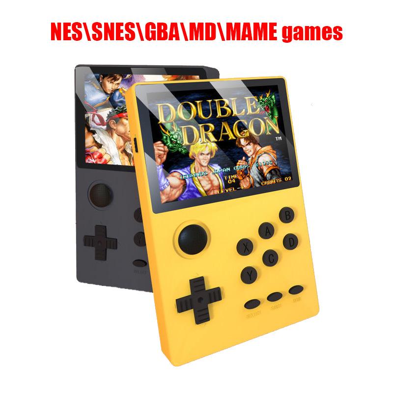 

Mini Handheld Arcade Support GBA\MD\NES\SNES\MAME Games Download With 4G TF Card 1000 Retro Games TV Out
