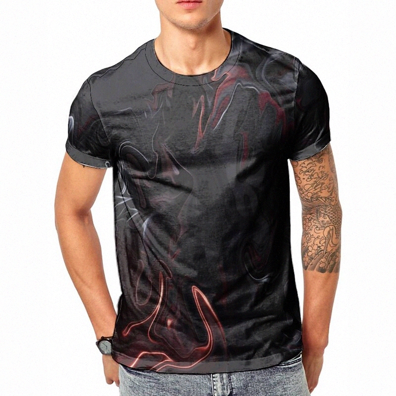 T-shirt Tee Tee T-shirt 3D Imprimer graphique col rond décontracté quotidien quotidien 3D imprimé à manches courtes Haut de mode Cool confortable