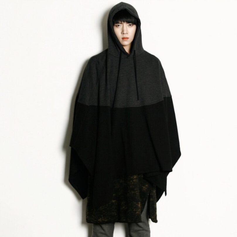 

2021 Winter Hip Hop T-shirts with Hoodies on Top Men Hiphop Men's Clothing Shreds Gothic Shirts More Size 5xl Clothes Ukez, Black