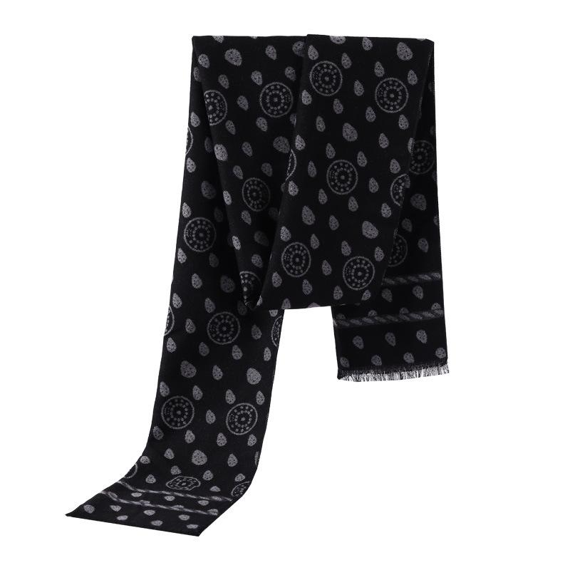 

Autumn and winter scarf men's casual winter warm scarf raindrop fashion all-match wholesale customization