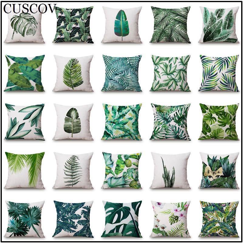

New stylish home pillowcase plant linen sofa cushion cover beautiful comfortable pillow covers1, 17