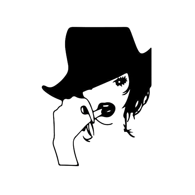 

16*12.6cm Beautiful Woman NoteBook Sticker Decal Vinyl Beauty Temptation Body Car Stickers Decals, Color