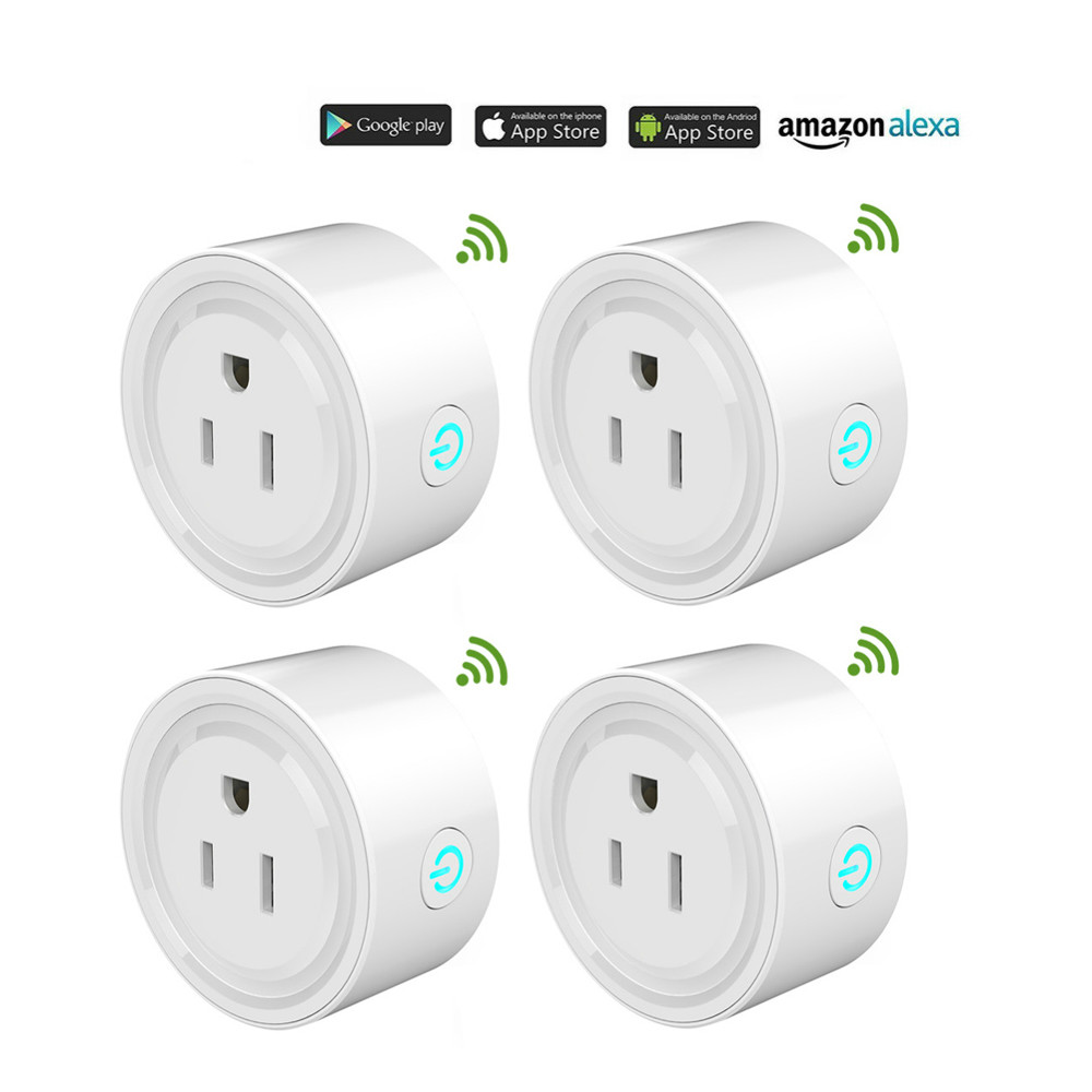 

Wifi Smart socket Smart mini plug 10A US WiFi Plug remote control with Alexa Google home Tuya eWeLink