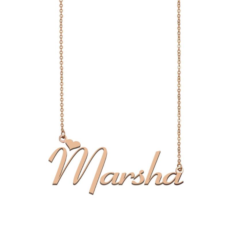 

Marsha Name Necklace , Custom Name Necklace for Women Girls Best Friends Birthday Wedding Christmas Mother Days Gift