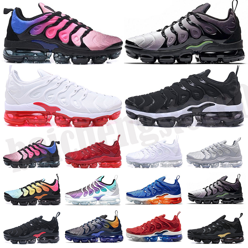 

New Style 2018 Sales Top Quality MEN's TN Plus RUNNING ShOes ChEAp BASKET REQUIN Breathable MESH CHAUSSURES HoMMe Zapatillaes TN ShOes B-75
