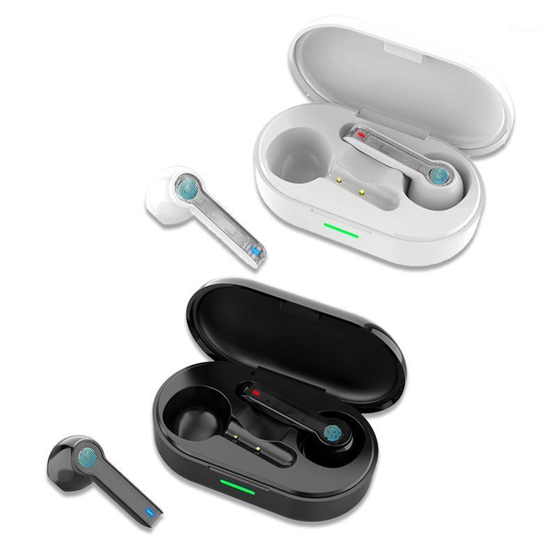 

Bleutooth 5.0 Wireless Earphone 3d Stereo Waterproof Tws Earbud With Microphone Charging Box Ear Hook Headset Ecouteur Sans Fil1, White
