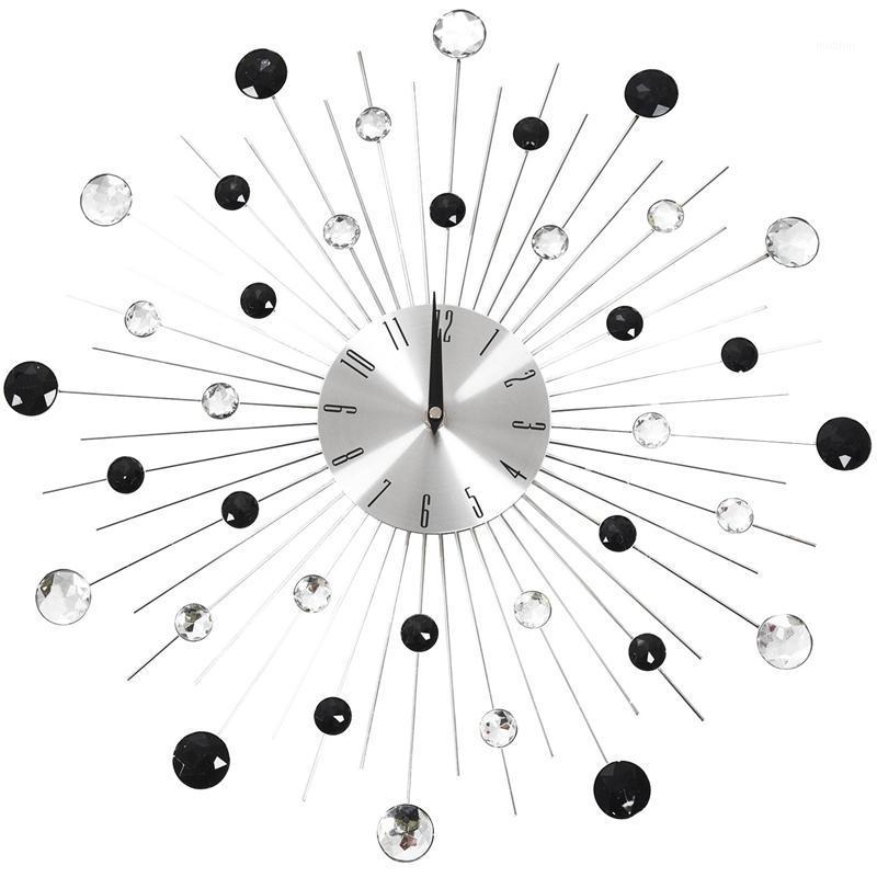 

Gypsophila Diamond Fashion Wall Clock Wrought Iron Clock Creative Vintage Metal Art Wall1