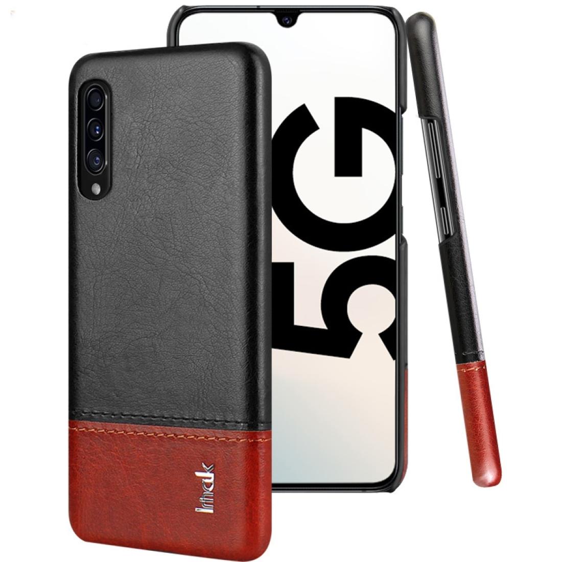 

For Galaxy A90 5G IMAK Ruiyi Series Concise Slim PU PC Protective Case with Explosion-proof Screen Protector