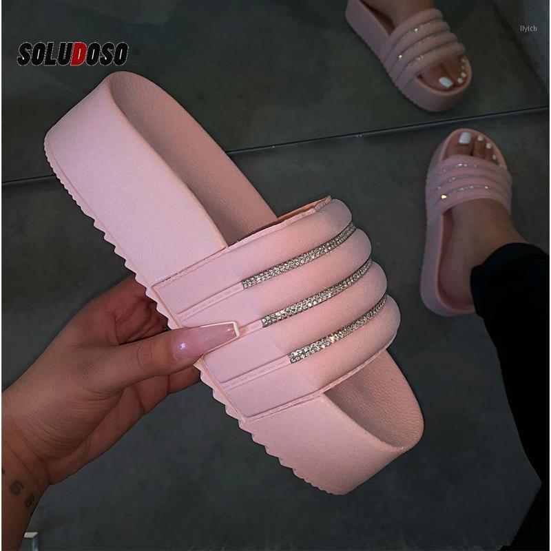 

Women's Slippers Fashion Casual Slippers Women Thick Platforms Shoes Flip Flops Ladies Slides Rome Beach Sandals1, Black