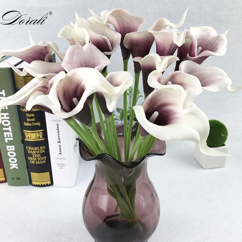 

Decorative Flowers & Wreaths 10pc Calla Lily Artificial Flower Wedding Birthday Party Banquet Home Decoration Mini Pography Props1