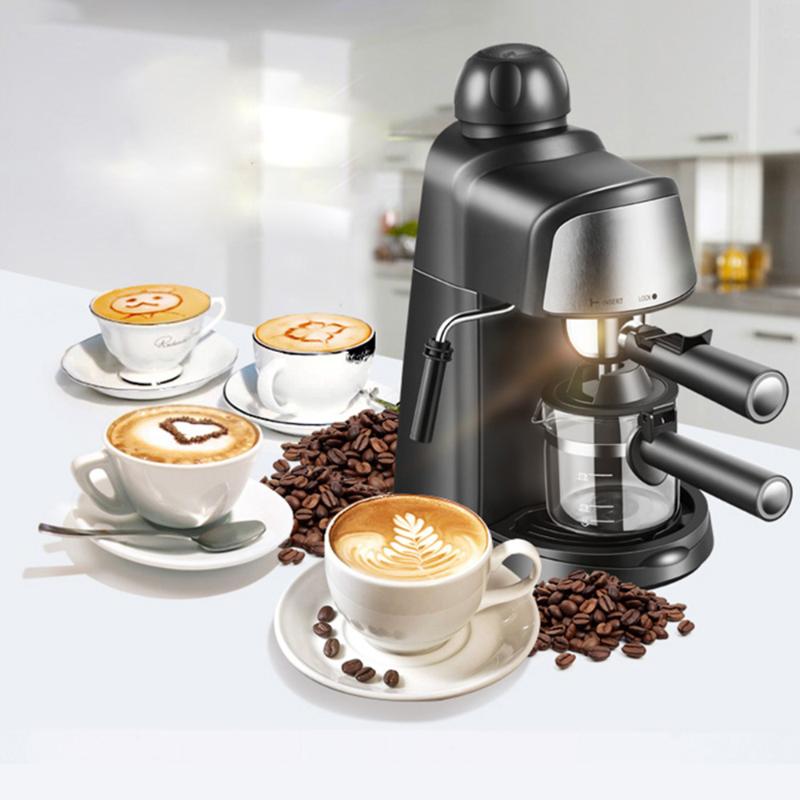 

Espresso Coffee Maker 5 Bar Pressure Steam Milk Bubble Maker 800W 240ml Italian Coffee Machine Automatic Electric Milk Frother