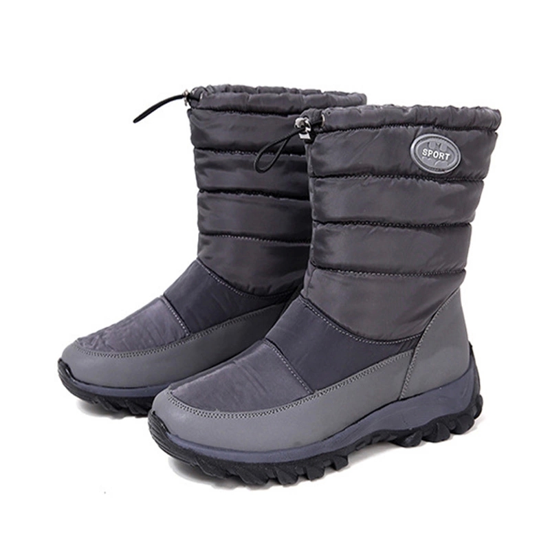 

30 Degrees Winter Shoes Women Snow Boots Waterproof Warm Fur Shoes Cold Winter Women Ankle Boots Height Increasing 6cm A2930 #Nt9h, Black