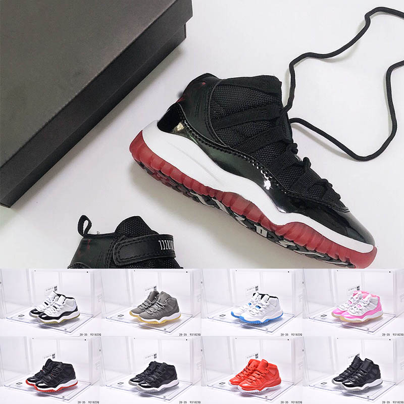 

Childrens Gym Red XI Jumpman 11 Toddler Bred Space Jam Kids Boy Basketball Sneaker Concord Gamm Blue New Born Baby Infant 11s Shoes, Customize