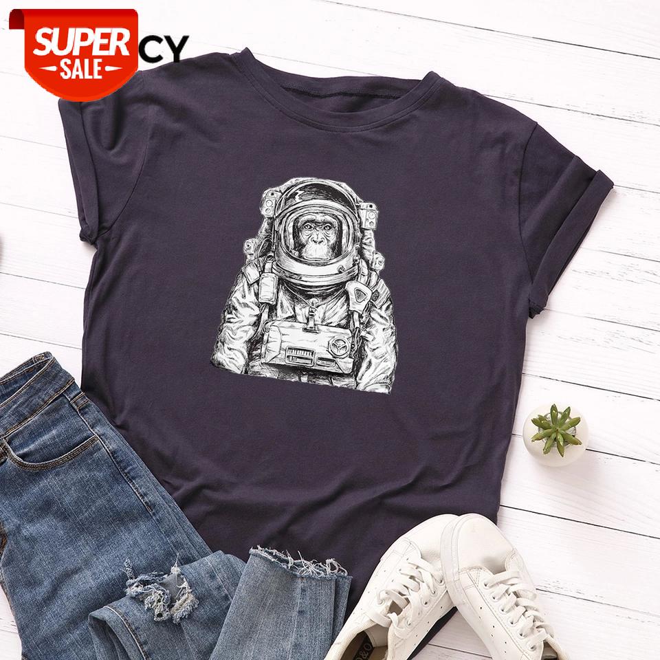 

JFUNCY Plus Size Summer T-shirts Men Women 100% Cotton T Shirt Printed Woman Tshirt Short Sleeve Loose Tops Female Tee Shirt #Qw2r, White