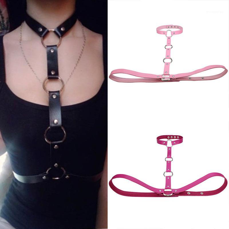 

Egirl Fashion Necklace for Women Leather Chokers Abdomen Long Black Leather Necklace Rivet Punk Harajuku Night Club Sexy Jewelry1