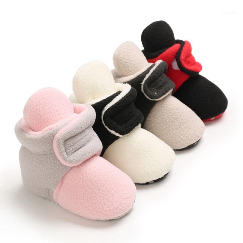 

Baby Boy Girl Autumn Crib Warm Shoes Baby Toddler Shoes Soft Bottom Frist Walking1, Black