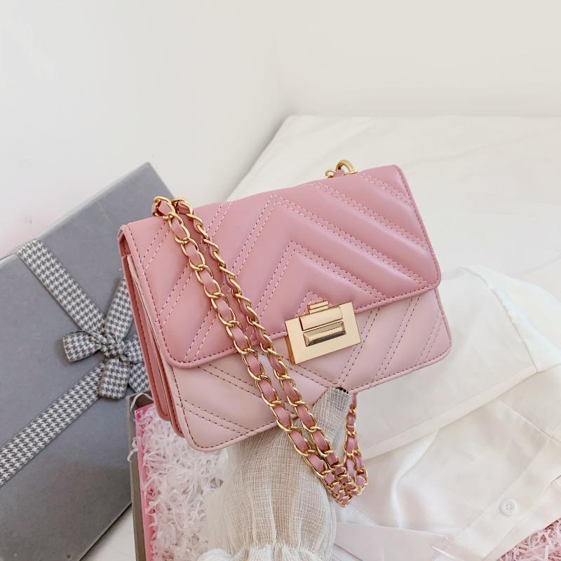 

Fashion High Quality PU Leather Handbags For Women Chain Crossbody Bag Female Travel Shoulder Bag Handbags And Purse, Black