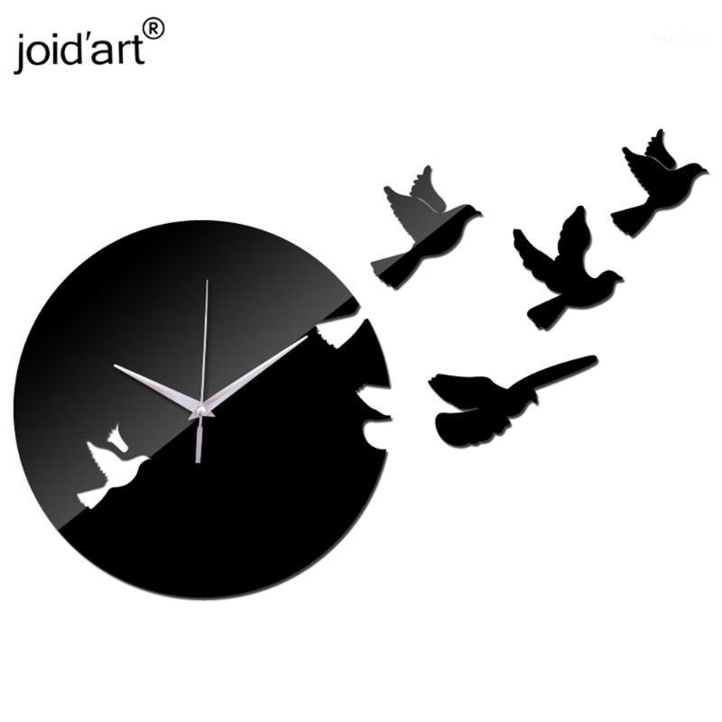 

special offer acrylic wall quartz clock modern design luxury mirror real 3d crystal watches clocks gift1