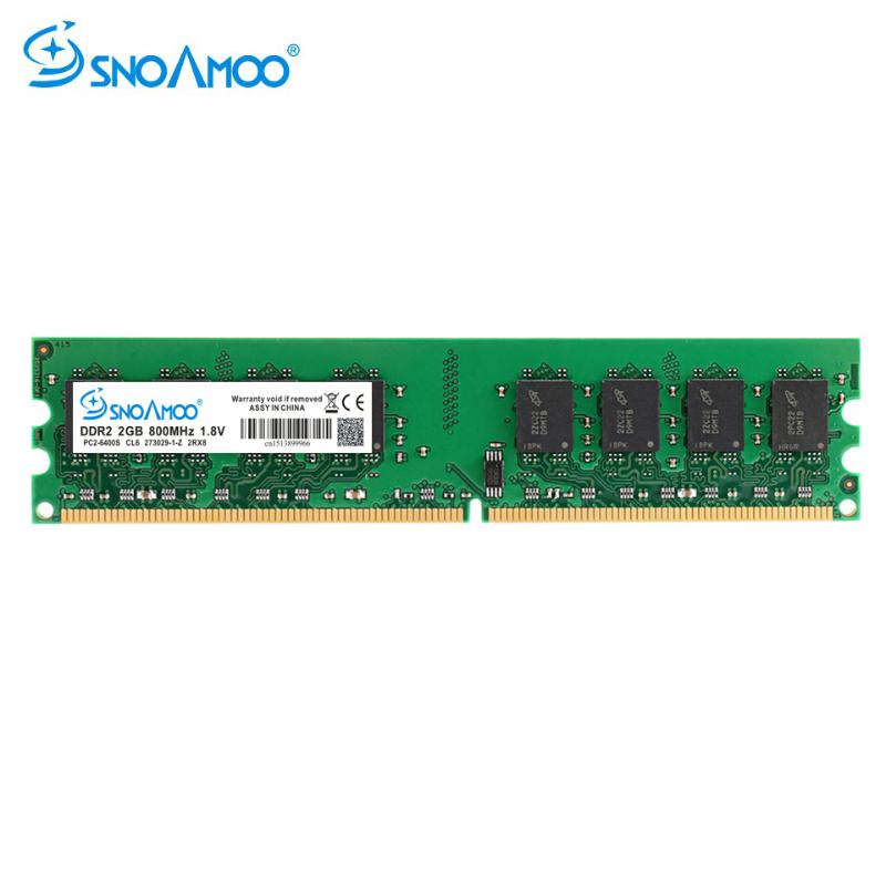 

SNOAMOO Desktop PC RAMs DDR2 2G RAM 667MHz 800MHz PC2-6400S 240-Pin 1.8V DIMM For Compatible Computer Memory Warranty