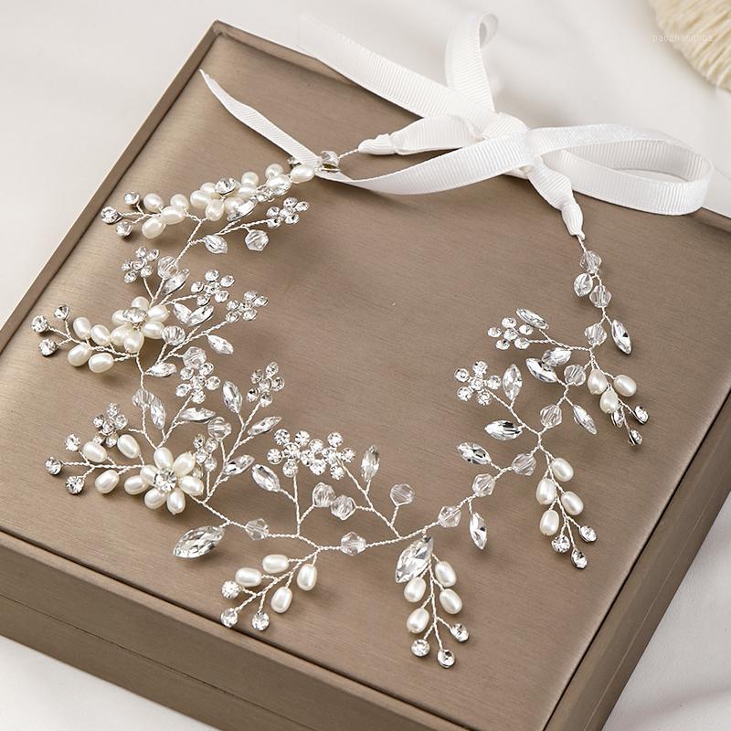 

Fashion Opal Gold Leaves Vine Wedding Headband Hair Jewelry Bridal Accessories Bridesmaid Headpieces Tiaras For Women Clips & Barrettes, Golden;silver