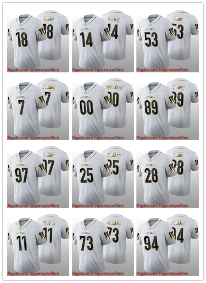 

Jersey Cincinnati''Bengals''MEN''NFL''Women Mixon Burrow White Golden