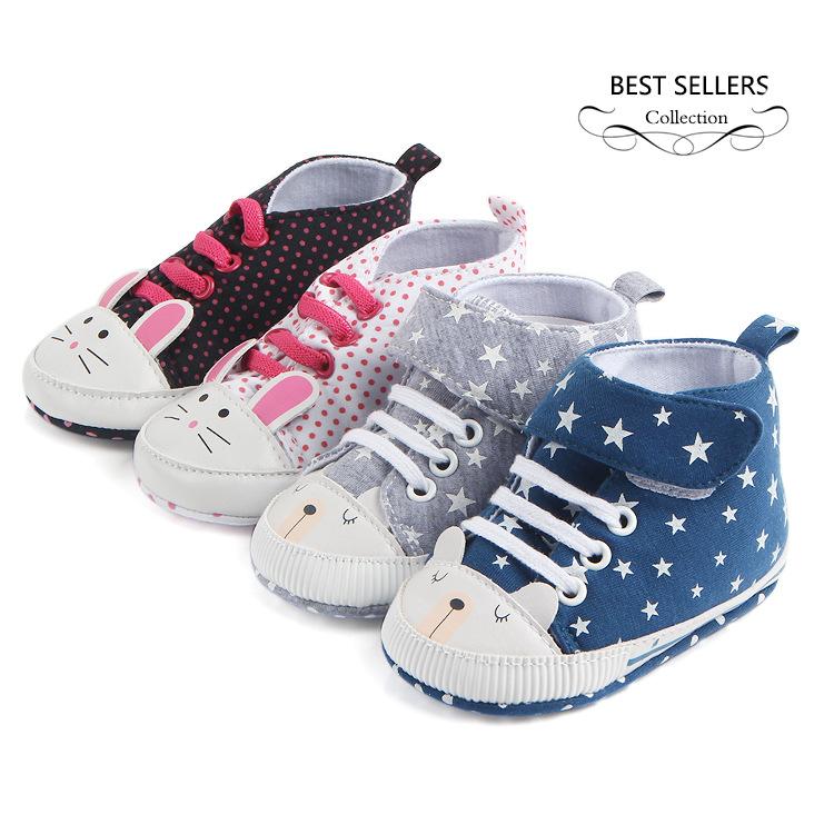 

New Canvas Classic Sports Sneakers Newborn Baby Boys Girls First Walkers Shoes Infant Toddler Soft Sole Anti-slip Baby Shoes, Xz0046-wt