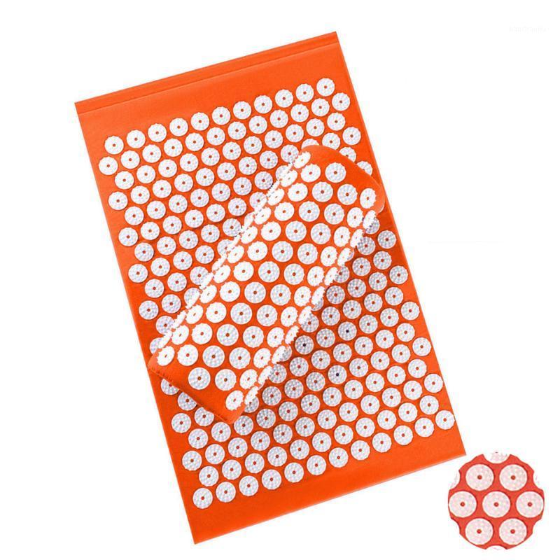 

Home Relieve Stress Massager Cushion Massage Yoga Mat Acupressure Back Body Pain Spike Mat Acupuncture1, Red