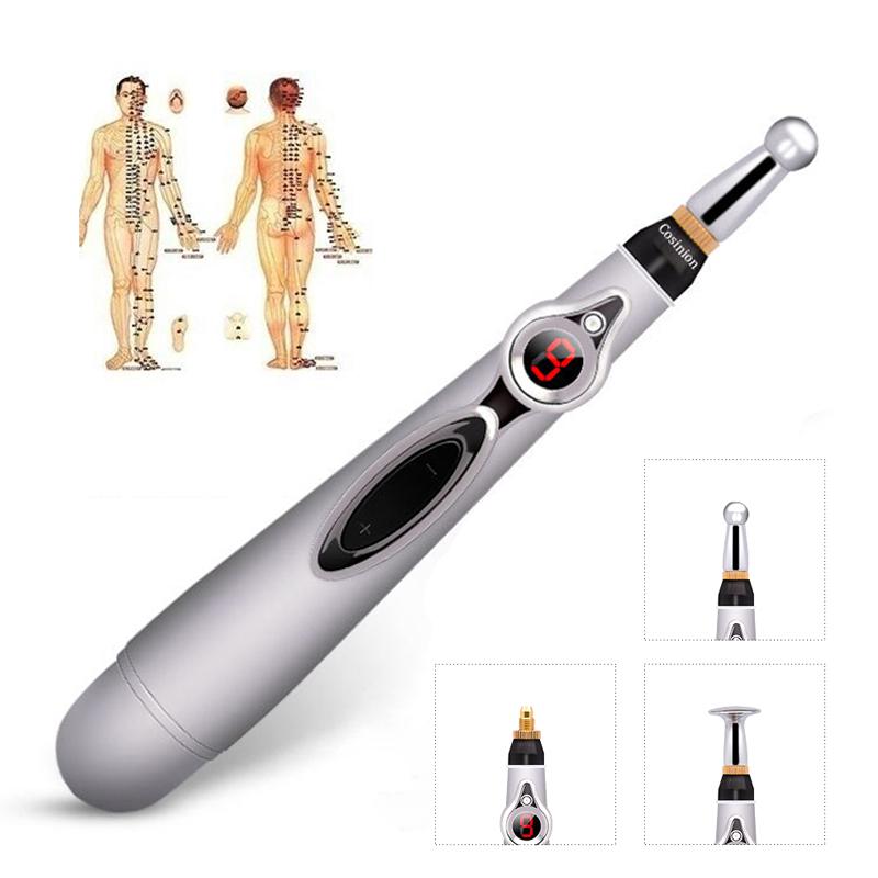 

Electronic Acupuncture Pen Electric Meridians Laser Therapy Heal Massage Pen Meridian Energy Relief Pain Tools Health Care