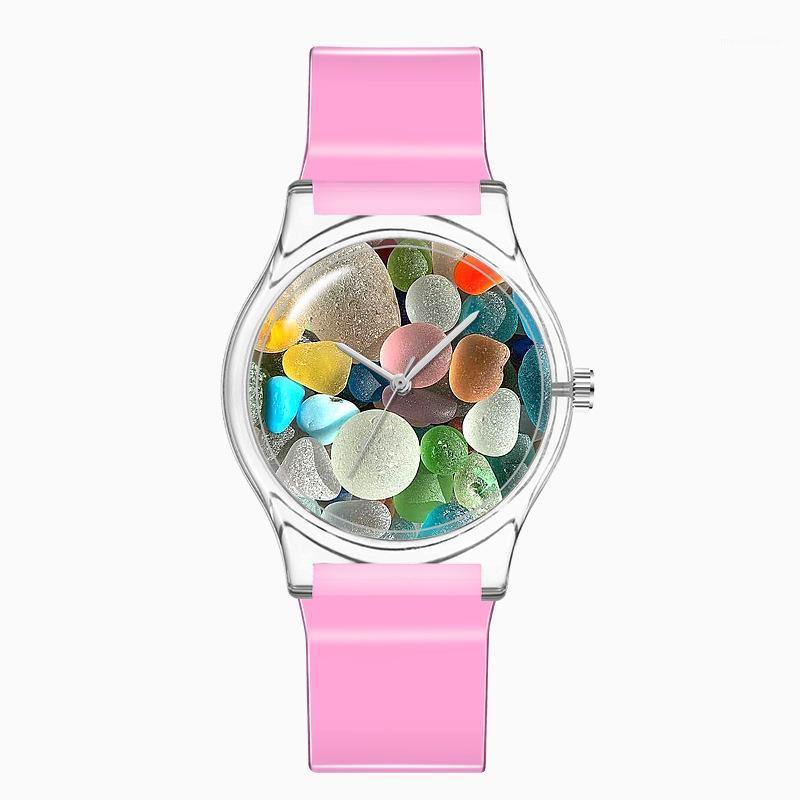 

Lovely Ladies Watch Transparent Watches Environmental Protection Materials Watches Can Be Wholesale And Customized Student Watch1, Green