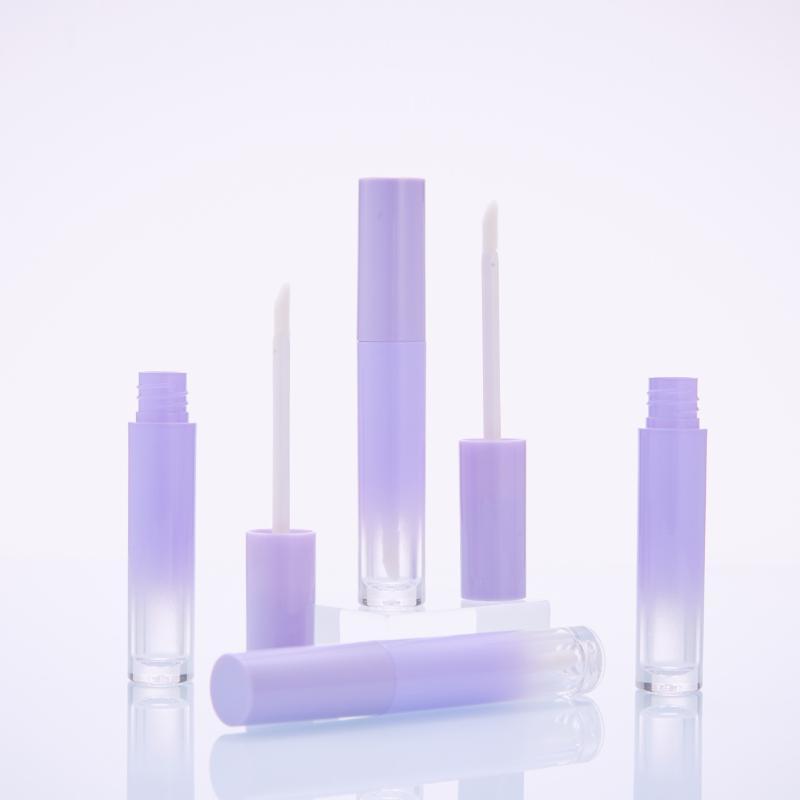

100pcs 5ml Purple Gradient Lipstick Lip Refillable Bottle Cosmetic Lip gloss Oil Pack Tube Accessories Lipgloss Package1