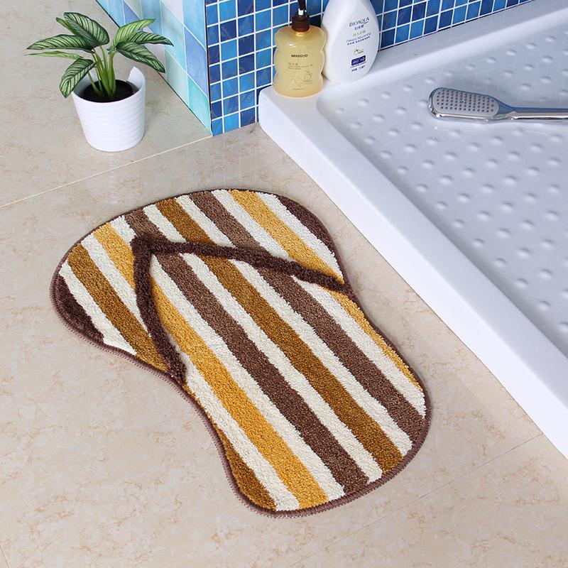 

2021 Cute foot slipper floormat home decorative tapete carpet soft doormat non-slip bathroom carpet kids room rugs mats,S2167, Pink