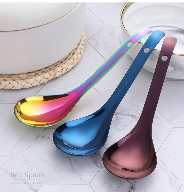 

Stainless Steel Spoon Polish Silverware for Ice Cream Coffee Tea 122846