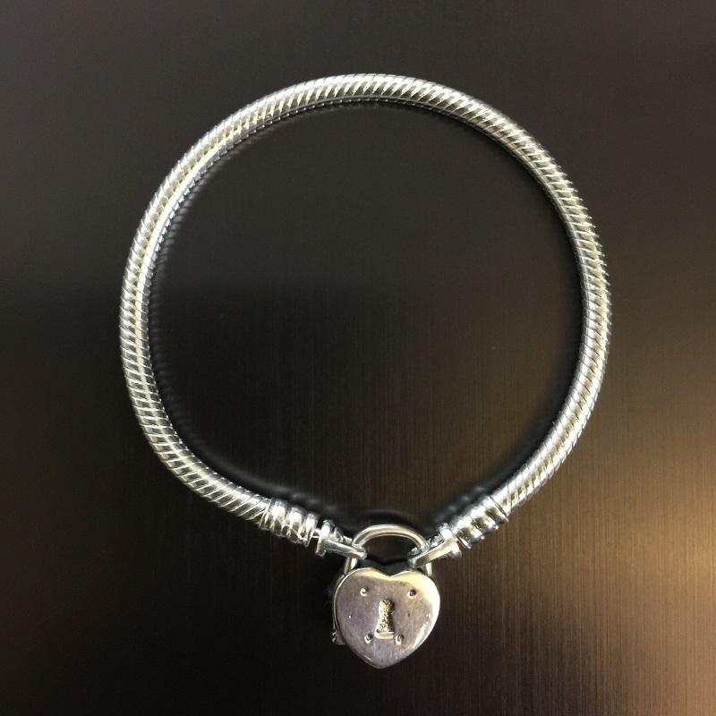 

100% authentic 925 Sterling Silver Basic Chain Snake Bracelets for women jewelry gift fit pd beads&charms