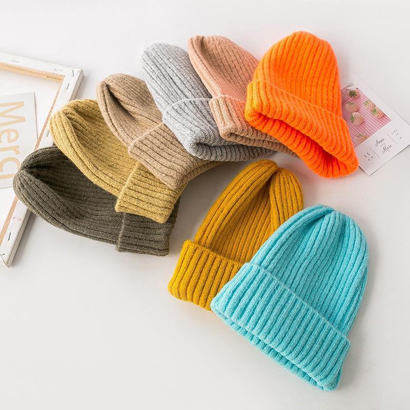

Solid Color Keep Elastic Winter Hats Winter Knitted Hats Knitted Hat Warm Acrylic Beanie Unisex Hat for Man1