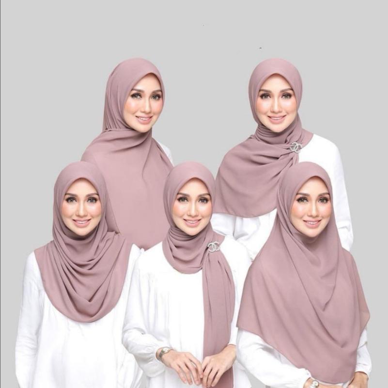

Fashion Plain Bubble Chiffon Scarf Women's Hijab Wrap Solid Color Shawls Headband Muslim Hijabs Headscarf