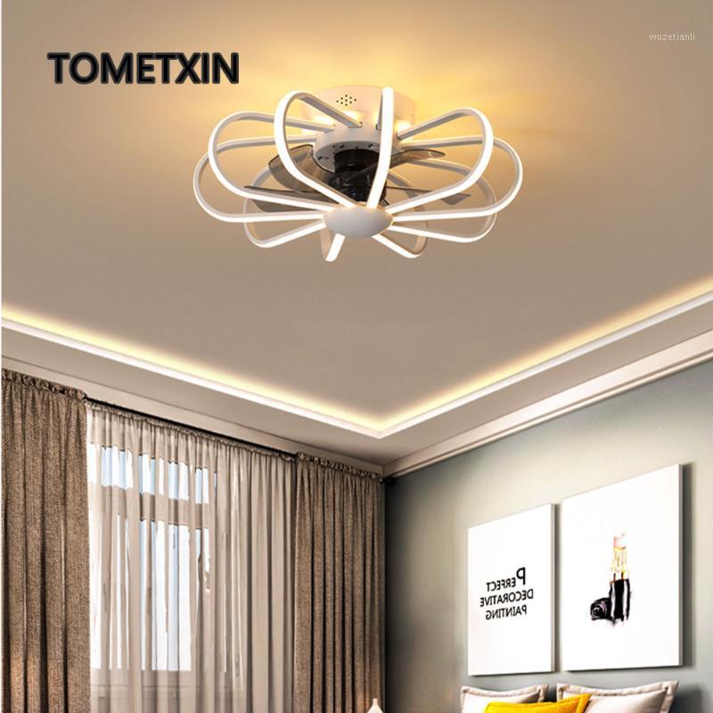 

LED Ceiling ventilator lamp Fan Light Bedroom Living Room Lamps Integrated Fans AC220V Pure Copper Motor with remote contorl1