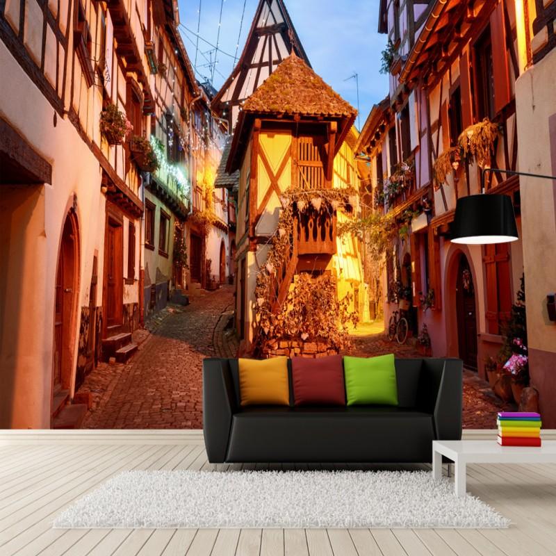 

Dropship Custom Photo Wallpaper Modern Design European Style Street Landscape Custom Mural Living Room Decoration Wallpaper, As pic