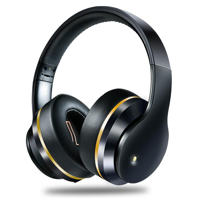 

EWA Bluetooth Earphones EL528 ANC Bluetooth Headphones Active Noise Cancelling Wireless Headset Foldable Hifi Deep Bass Earphone, Black
