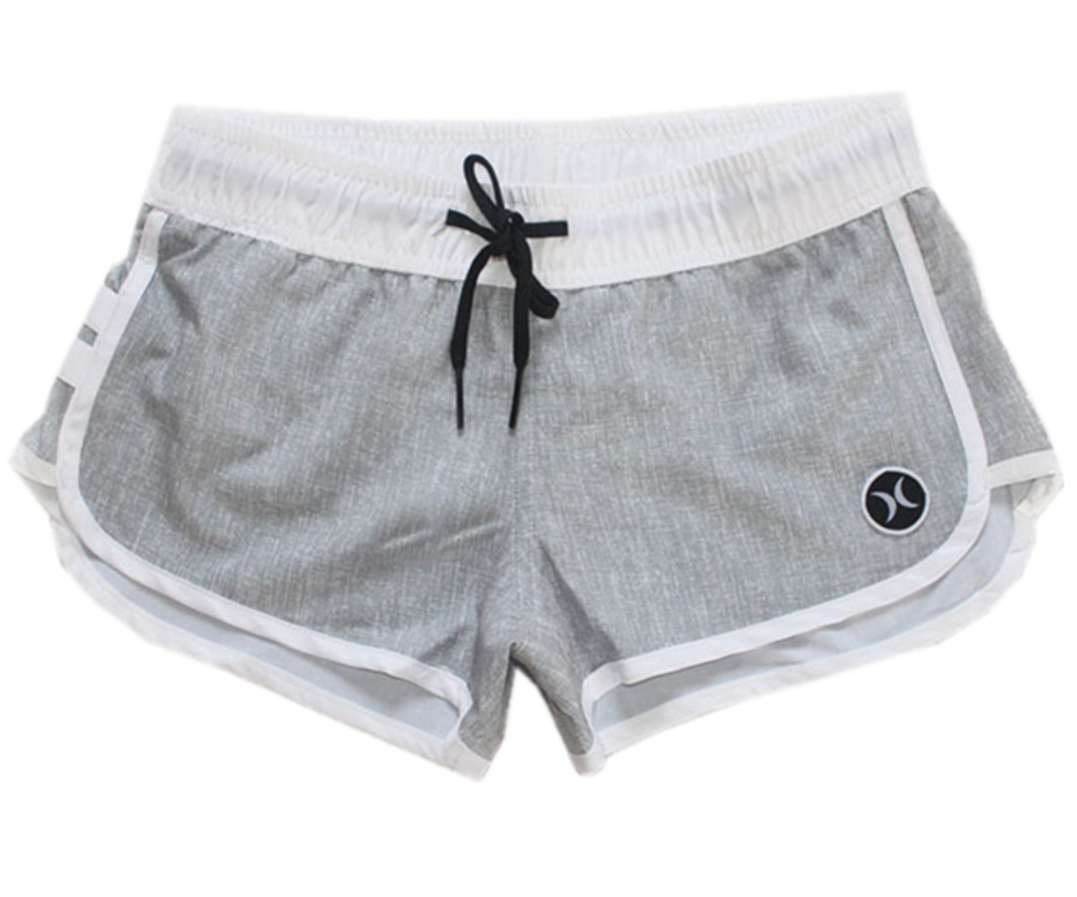 

Brand New Spandex Fabric Womens Sexy Low Leisure Shorts Bermudas Shorts Beachshorts Boardshorts Quick Dry Surf Pants Swim Trunks Swimwear, Gray