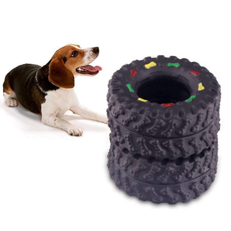 

Dog Educational Toys Safe And Non-toxic Rubber Molar Tire Crispy Sound When Squeezed Bite Resistant DogToys Pet Supplies